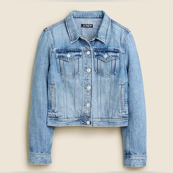 J. Crew New Classic Denim Jacket in Bianca Wash - Picture 4 of 13